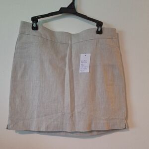 Croft & Barrow Light Gray Skort